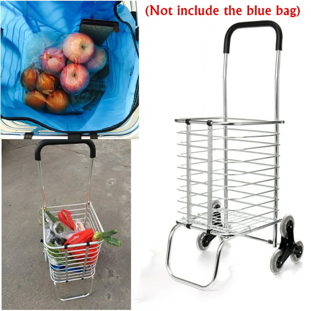 BBG Multifunctional Portable Folding Shopping Trolleys with Wheels,Push Supermarkets Push People into The Shopping Cart 